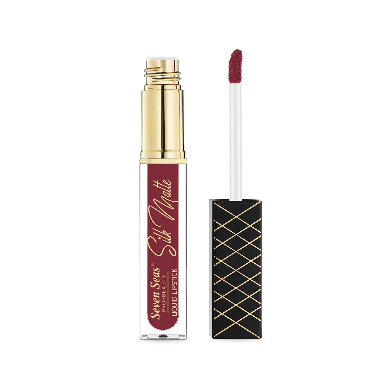 Seven Seas Silk Matte Liquid Lipstick | Long Lasting and Waterproof Liquid Lipstick for Women (Monza, 7ml)