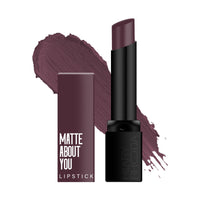 Hilary Rhoda Matte About You Lipstick | Long Lasting & Highly Pigmented Lipstick | Glides Smoothly | Matte Finish | One Stroke Application | Cruelty-Free & Vegan - 3g (Cocoa Crush - Shade 11)