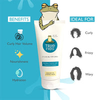 TRue FRoG Hydrating and Moisturising Style Care Shampoo for Curls - 250ml, Leave-in Conditioner for Curly - 200g and Styling Gel for Curls - 150ml For Curly, Wavy Hair - Combo Pack of 3