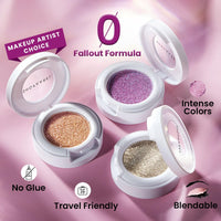 Metallic Eyeshadow Palette, Assorted Colours (BOLD)