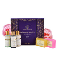 Khadi Natural Refreshing Bath Bar Kit | Refreshes & Revitalizes Skin | Deeply Moisturizes | Contains All Bath Essentials | Provides Everyday Freshness