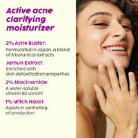 PLIX - THE PLANT FIX 2% Niacinamide and Salicylic Acid Jamun Moisturizer and Serum Combo(30 gm + 30ml), Helps Reduce Pimples with For Oily and Acne Prone Skin, With Witch Hazel & Jamun Extract