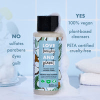 Love Beauty & Planet Coconut Water and Mimosa Flower Sulfate Free Volume and Bounty Shampoo|| No Parabens|| No Dyes|| 100% Organic Coconut Oil|| 400ml