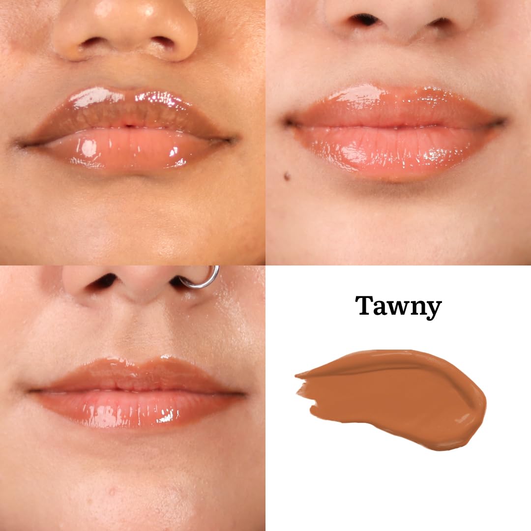 Tint Cosmetics 10ml Orange Nude Lipgloss, Non Sticky, Hydrating, Light Weight, Long Lasting, High Shine & Soft Natural Liquid Lip Gloss For Girls & Women (Tawny)