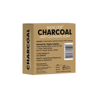 Mancode Activated Charcoal Soap - 125gram | Treats Oily Skin | Refreshing | Black Color Bar Soap | Natural Essential Oil Extract - 100% Vegetable Soap | Suitable for All Skin Types Pack of 3