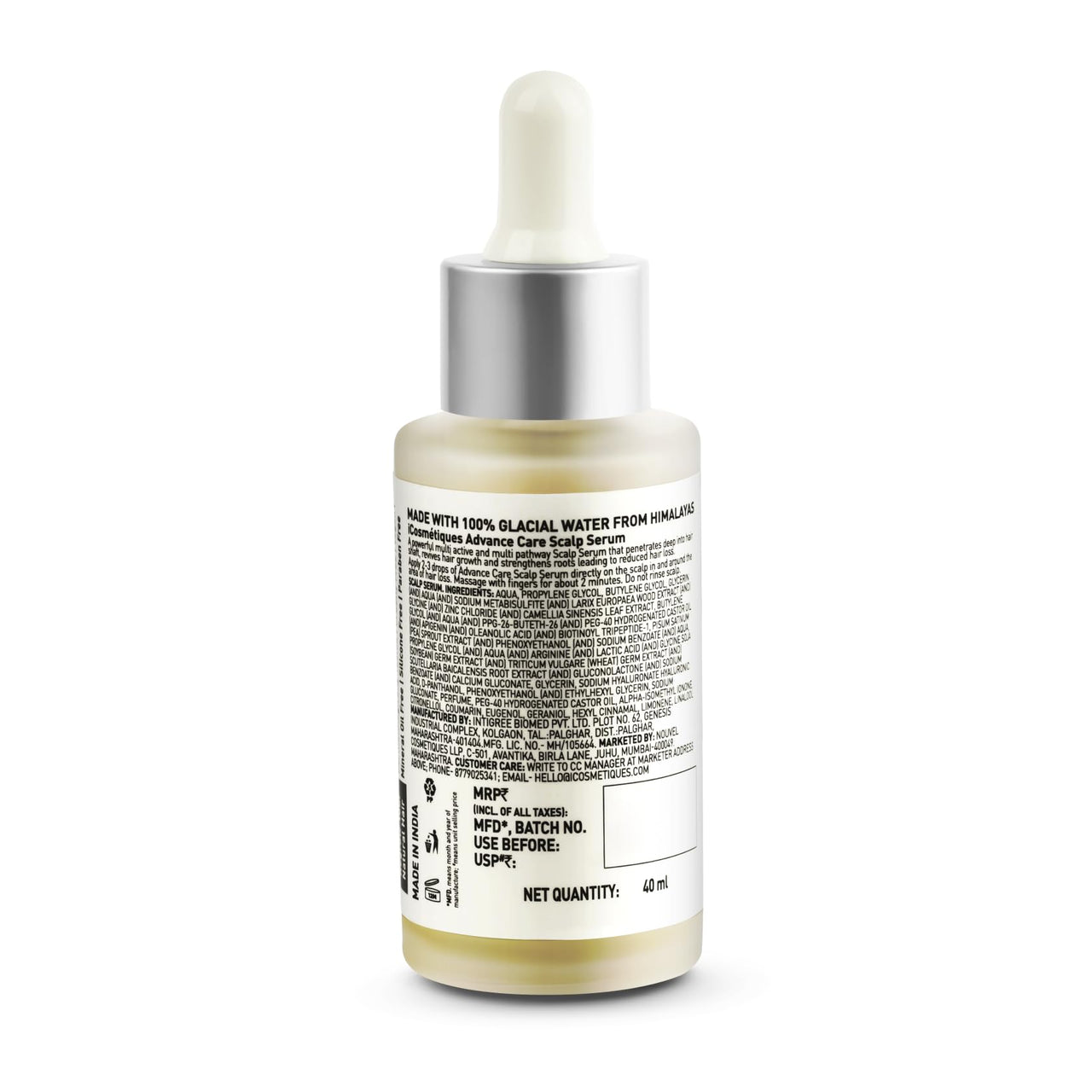 iCosmetiques Hair Revival Serum |For Hair Growth & Hair Fall Control| 3% Redensyl, 3% Procapil, 3% Anagain & 3% Biacapil |Infused with Himalayan Glacial Water |Unisex Advance Care Formula |40ml