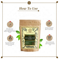 Khadi Natural Organic Amla & Hibiscus Powder Combo | Nourishing Hair Formula for Strength | Provides shine & Natural Color - (200gm x 2)