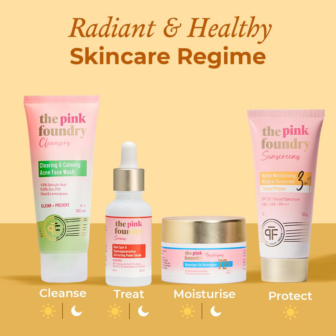The Pink Foundry Matte Moisturising Mineral Tinted Sunscreen 50 g | SPF 30 PA+++ Broad Spectrum UVA UVB Protection | Zinc Oxide & Shea Butter | for Oily, Sensitive & all skin, Beige