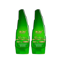 WOW Skin Science 99% Pure Aloe Vera Gel for Face, Skin & Hair - 60ml|Ultimate Gel For Glowing Skin|For Both Men and Women|Pack of 2