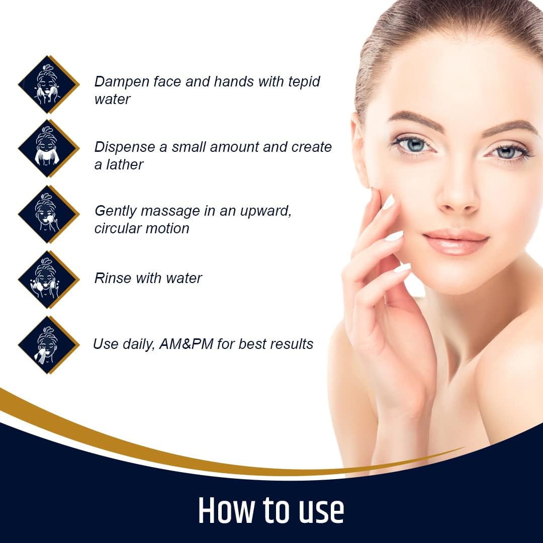 Oceglow Intense Hydration Face Wash for Acne Prone Skin, 1.8% Salicylic Acid Face Wash with Hyaluronic Acid | Face Wash for Dry, Normal | Pore Clearing Face Wash for Women & Men - Pack of 2 - (2*75ml)