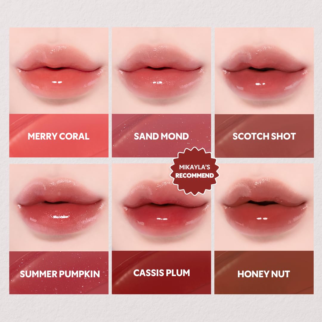 TIRTIR Waterism Tinted Lip Gloss, Kiss Ready Lipgloss, 12H Long Lasting Non Sticky Natural Tinted Glow Korean Multiuse Cheek and Lip Tint for Women gift, #05 SCOTCH SHOT, 1.8g