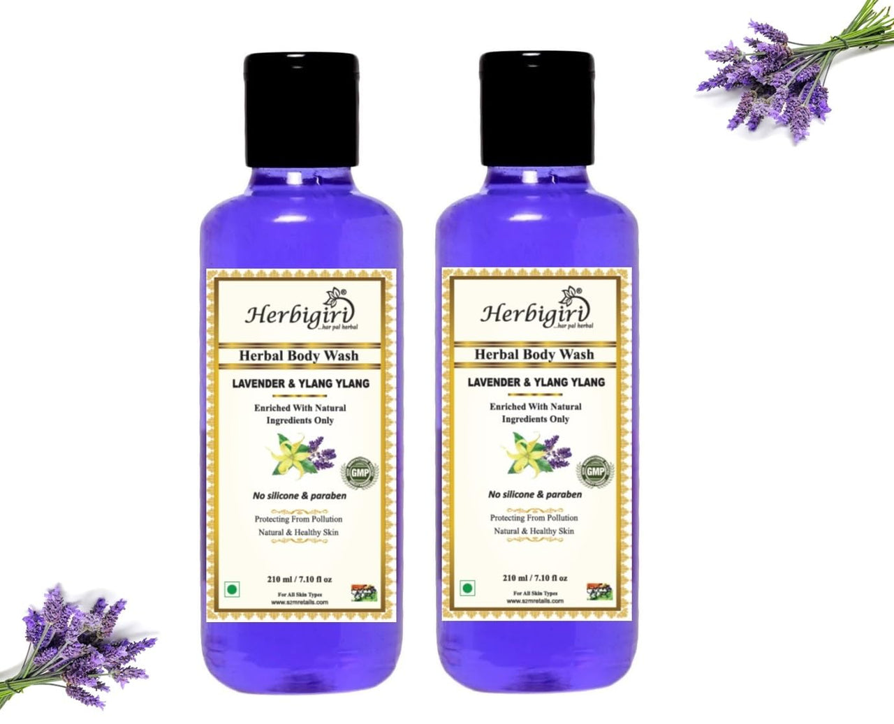 Khadi Natural Herbal Body Wash (Lavender and Ylang Ylang) 420 ML