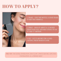Lakyou Beauty Makeup Fixing Mist with Rose Water & Green Tea | Long-Lasting | Hydrates & Refreshes | Suitable for All Skin Types | 80ml