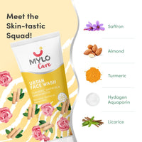 Mylo Ubtan Face Wash - 100gm, Tan Removal & Skin Whitening Face Wash for Acne & Pimples, All Skin Types