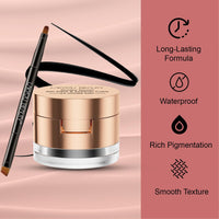 Lakyou Beauty Gel Kajal Eyeliner Cake | 24H Long Lasting | Waterproof | 2-in-1 Formula | Intense Color & Definition
