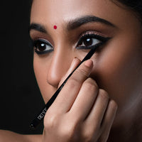 RENEE Hard Black Kajal Pen with Sharpener, 24 Hrs Stay Long Lasting Super Black Kajal Pencil 0.35gm, Matte Finish, Rich Color Payoff, Smudge & Water Proof with One Swipe Application Formula