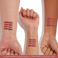 Kiro Four Play Non-Stop Airy Matte Liquid Lip Stack – Ultimate Quad, 6ml | 4 Nude Lipstick Shades | Long-lasting, Transfer-proof, Hydrating, Lightweight | Infused with Avocado & Apricot Oils