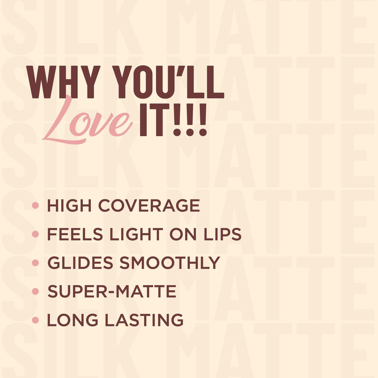 Seven Seas Silk Matte Liquid Lipstick | Long Lasting and Waterproof Liquid Lipstick for Women (Cardinal, 7ml)