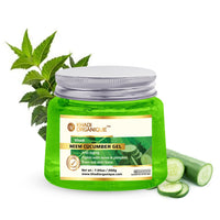 Khadi Organique Aloe Vera Gel with Neem & Cucumber for Face, Body & Hair | Deep Hydrating, Soothing & Moisturizing Aloe Vera Gel for Dry Skin & Hair | Organic Moisturizing Gel for Women & Men - 200gm