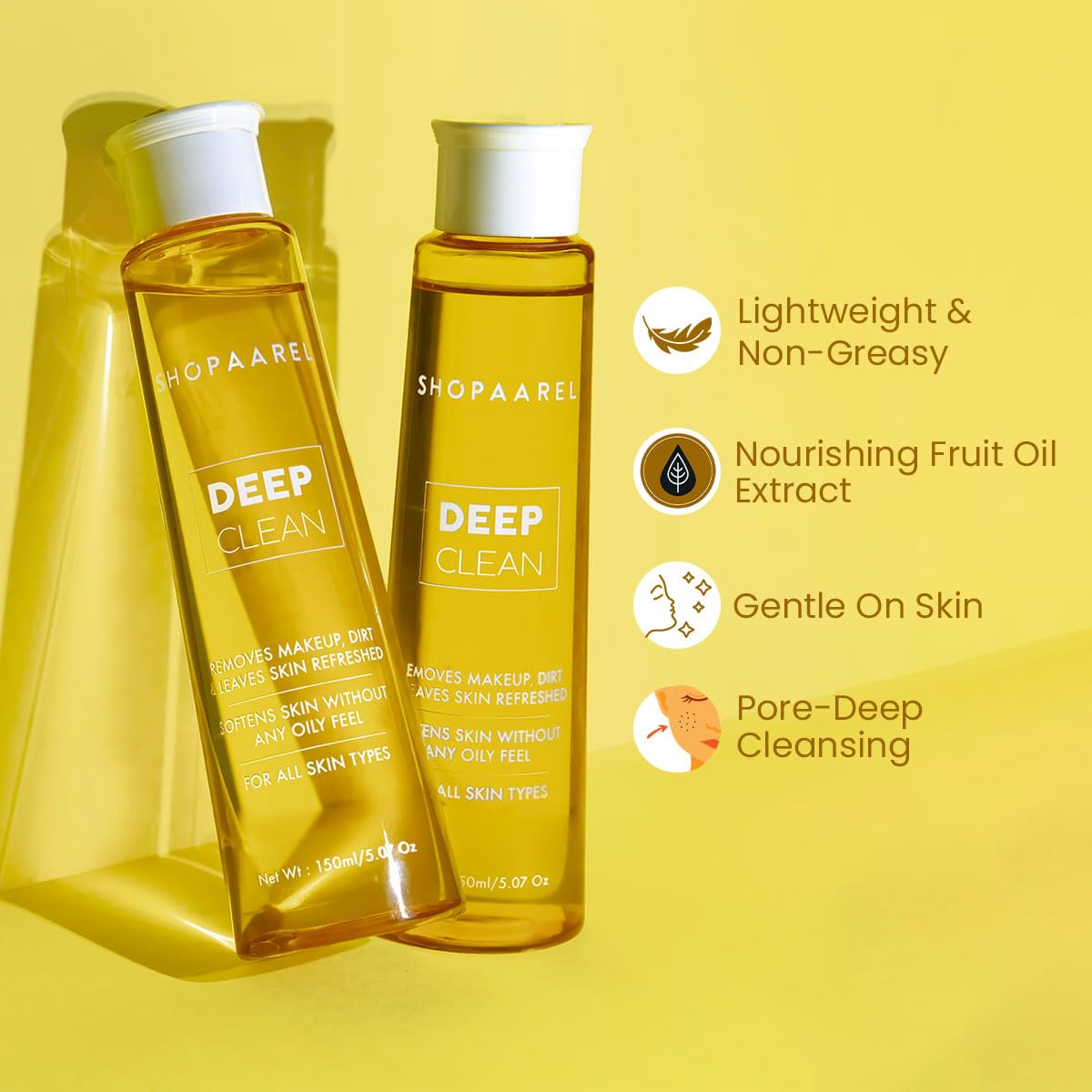 Shopaarel deep clean Makeup Remover Facial Cleanser 150 ML