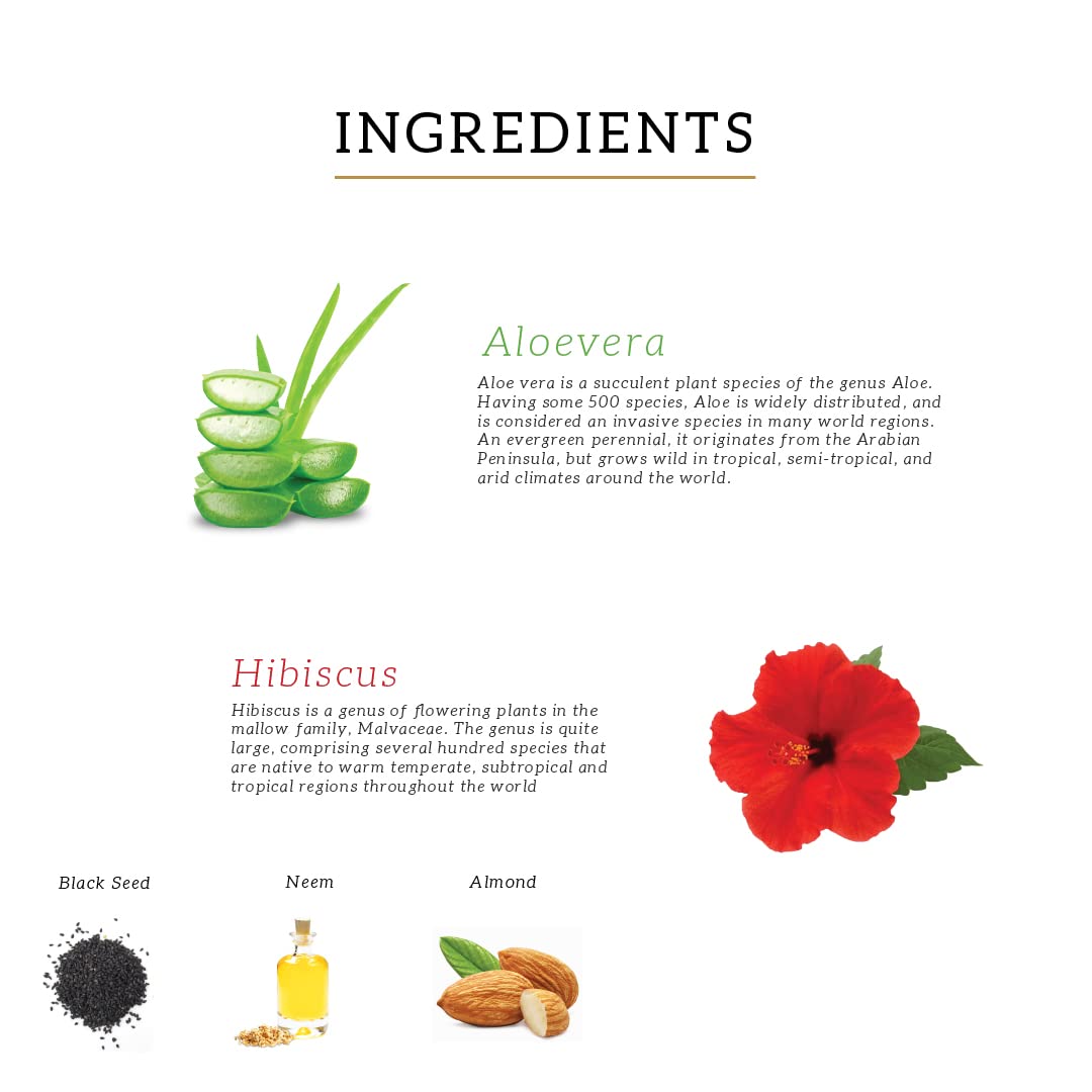 Khadi Natural Hibiscus & Aloe Vera Hair Oil | Oil for Frizzy Hair | Silicone & Mineral Oil Free | Suitable for All Hair Types | Powered Botanics