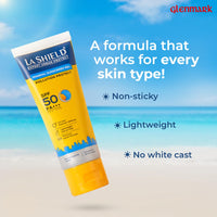 La Shield Pollution Protect SPF 50 Mineral Sunscreen Gel | PA+++ | Lightweight & Oil free | Moisture boost formula | Water resistant| All Skin types |Dermatologist Tested | 50g | Pack of 2