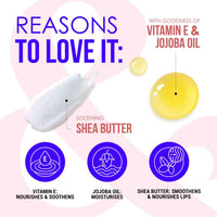 Blue Heaven Jelly & Butter Lip Balm infused with Jojoba Oil, Shea Butter + Vitamin E, smoothens Dry & Chapped Lips, Fades Pigmentation, Soften & Smoothes Plums Lips, Caramel Brown, 3g