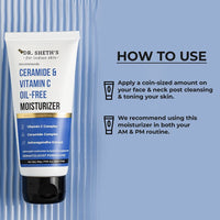 Dr. Sheth's Ceramide & Vitamin C Oil-Free Duo | Sunscreen & Moisturizer Combo for Oily Skin | Protecting & Hydrating | Lightweight & Non-Greasy | For Bright & Nourished Skin | For Men & Women | 50 g x 2