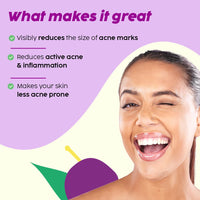 The Plant Fix Plix Jamun Face Wash and Acne Marks Serum Combo(100ML + 30ML) For Acne spots & Oil Control, For Breakouts | Oily & Acne Prone Skin | Women & Men