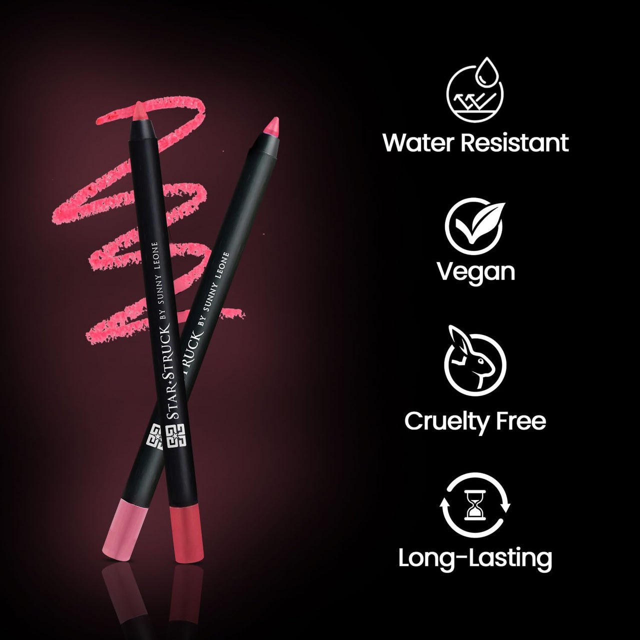 STARSTRUCK BY SUNNY LEONE Long Wear Lip Liner Coralicious