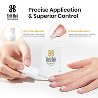 Bolt Bee Professional Natural Acid-Free Primer for Acrylic and Gel Nail Polish, Non Acid Primer for UV Gels Fast Dry Superior Bonding Agent
