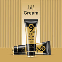 Lakyou Beauty 9in1 BB Cream | Waterproof | Very Light | Long Lasting | 24hrs Hydration | Even Skin Tone | Shade-01(White Ivory) | 160G | Pack Of 2