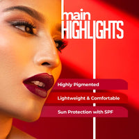 Juice Matte Luxe Lipstick - Vitamin E Enriched, Smudge-Free with Bio Retinol, Moisturizing Lock Technology, SPF 15, Long-Lasting Pack of 2 (Cherry Pop - M07 & Plum Tart - M14)