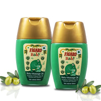 Figaro Baby Massage Oil With Goodness Of Natural Olive Oil Enriched With Vitamin E, Dermatologically Tested, 100 Ml (Pack of 2)