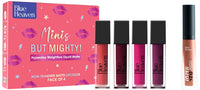 Blue Heaven Minis But Mighty Hyperstay Weightless Liquid Matte Lipsticks For Women- Majestic Diva Bright Shade Kit- Pack of 4 & Blue Heaven Hyperstay Weightless Liquid Matte