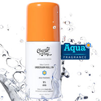 Chemist at Play UnderArm Roll-On with 5% AHA, Lactic Acid & 1% Mandelic Acid | Prevents Body Odour, Brightens Skin & Exfoliates Underarm | Fades Pigmentation & Kills Bacteria | For Sensitive Skin | Aqua Fragrance | Alcohol Free - 40ml