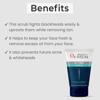 O3+ Hydrating & Soothing Face Wash with Aloe Vera and Cucumber Extracts, 50g & O3+ ALPHA MEN Acno D-TAN Scrub With Hyaluronic & Mint 50g - Detan Scrub for TAN removal Combo