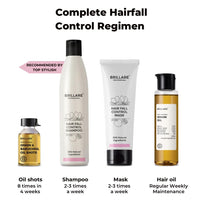 Brillare Professional Hair Fall Control Shampoo, Natural Anti Hair Fall & Hair Growth Shampoo with Soyabean & Vital Plant Extracts for Better Hair Holding, 300 ml