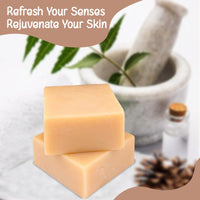 Naturalis Cedar Soap – Organic Handmade Cold-Pressed Soap Infused with Cedarwood Essential Oils – Natural, Luxury Soap for Deep Skin Nourishment, Moisturizing and Refreshing -100g pack of 2.