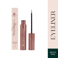 Carlton London Stunnig Black Liquid Eye Liner |Enriched With Vitamin-E |Long Lasting Matte Waterproof Liner, Smudge Proof, Transfer Proof Eye Makeup |Upto 24 Hrs - 5ML(Beetle Wing)