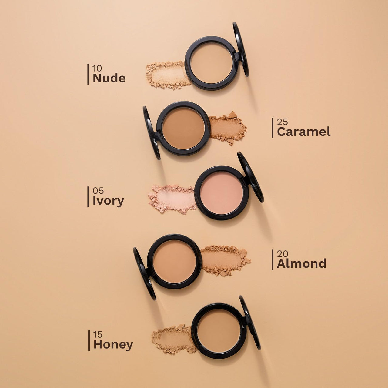 Pilgrim Nude-10 Matte Finish Compact Powder SPF 25 Absorbs Oil, Conceals & Gives Radiant Skin