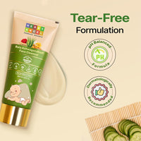 Herby Angel Face Cleanser for Babies & Kids | Dermatologically Tested, Organic Face Wash | With Rose Water, Turmeric & Aloe Vera | All Skin Types | Baby Skincare | Safe for Newborns (50ml)