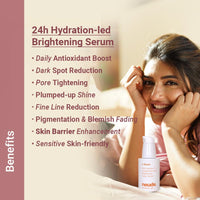 Neude C-Bionic 20% Vitamin C Serum 30ml with Lactobionic Acid for Face Brightening & 24hrs Hydration with Vitamin E Red Algae Gel Kakadu Plum Glutathione for All Skin Types & Sensitive Skin Friendly