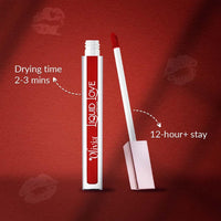 Oliva Liquid Lipstick, 12HR Long-lasting Matte Lipstick, Non Transfer, High Coverage, Water & Smudge Proof, Light Weight & Cruelty-Free - 2ml (Rebel Red 5)