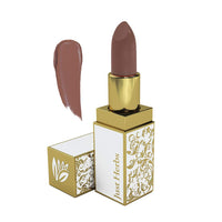 Just Herbs Natural & Organic Herb Enriched Ayurvedic Creamy Matte Lipstick For Dry & Chapped Lips- Paraben & Chemical Free Lipstick (Mauvish Brown, Shade no. 7)