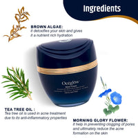 OCEGLOW-Powerful Marine Extracts Anti Aging Water Face Cream & Intense Hydration Face Wash | Face Wash For Acne Prone Skin & Cream For Wrinkles & Fine Lines | Daily Skin Care Regime