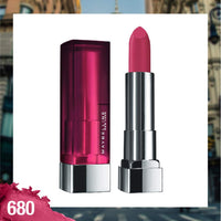 Maybelline New York Color Sensational Creamy Matte Lipstick, Matte Finish - 680 Mesmerizing Magenta, 3.9g with FREE Color Sensational Creamy Matte Lipstick, Matte Finish - 656 Clay Crush