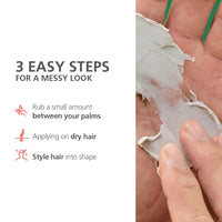 Schwarzkopf Professional OSiS+ Mess Up Matte Paste | Hair Styling Pomade for Men & Women | Medium Hold, Dry Texture & Non-Greasy Matte Finish | Easy to Apply, Mould & Wash | Vegan Formula (100 ML)