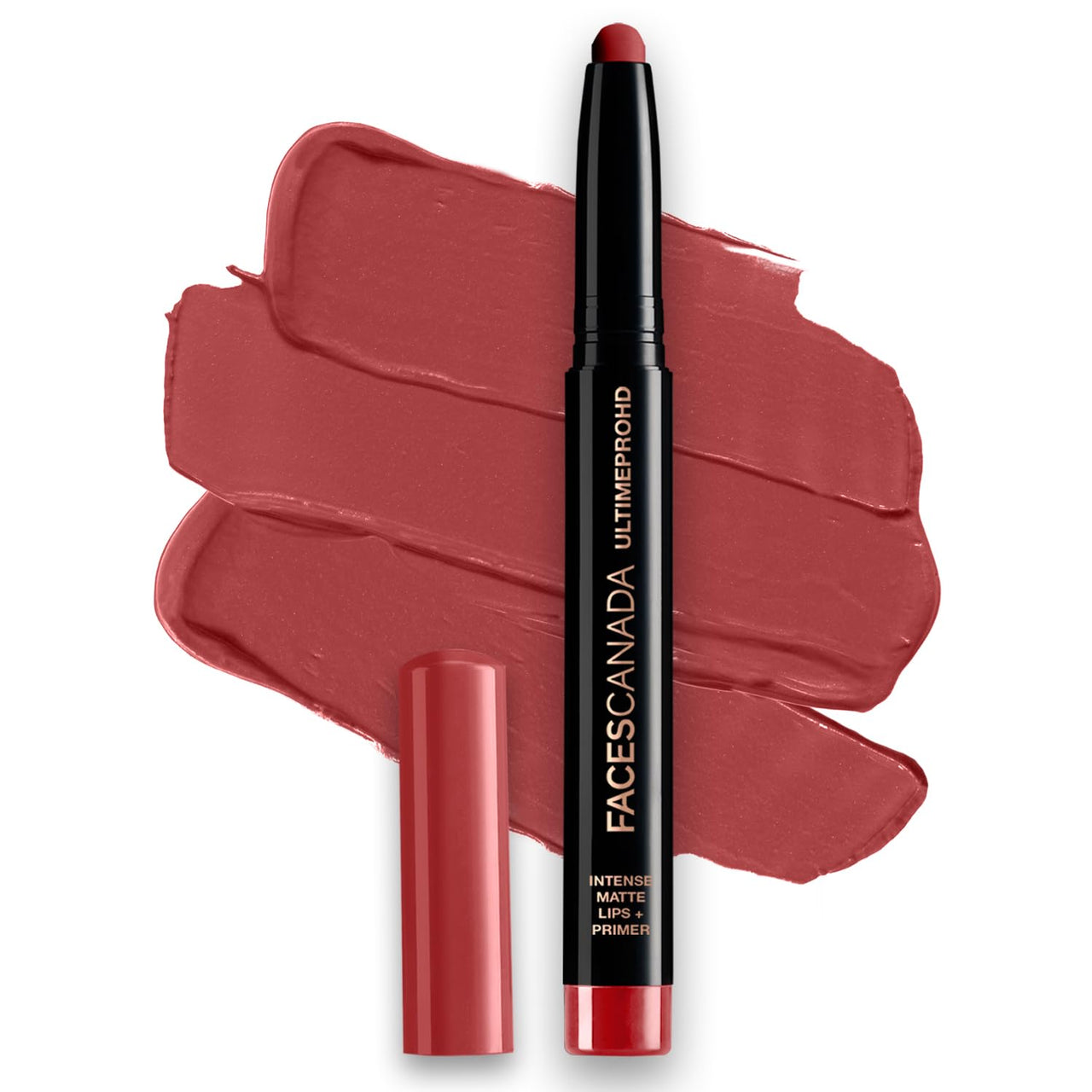 FACES CANADA Ultime Pro HD Intense Matte Lips + Primer - Bloodmoon 20, 1.4g | 9HR Long Stay | Primer Infused For Flawless HD Matte Finish | Intense Color Lightweight Silky Smooth Cream Application
