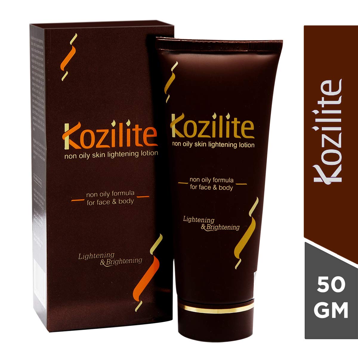 Ethiglo Kozilite Non Oily Skin Lightening Lotion For Face & Body 50Gm. Pack Of 1